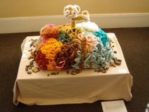 Crochet coral reef