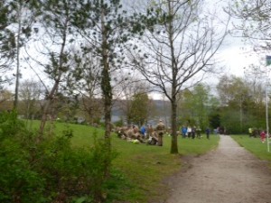 Marchers at Loch Lomond