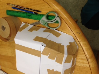 Sticky paper and paper shell