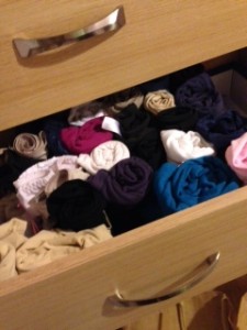 ee shirts in a drawer