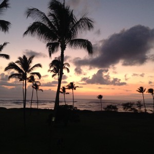 Photograph of glorious Hawaiin sunset
