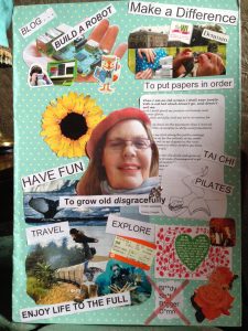 phot of a vision board collage