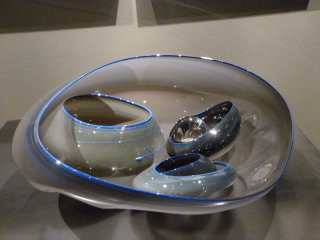 Grey/blue bowls from Chihuly Glass