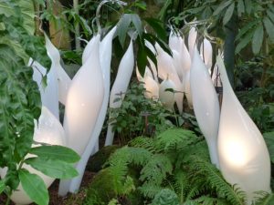 White tubes of Chihuky glass