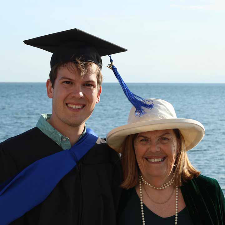 Yale graduate with grandmother