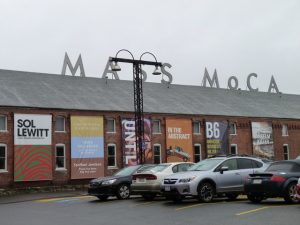 Brick building labelled Masss Moca