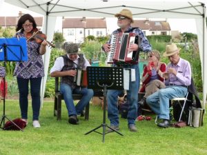 Yardarm Players at Allotment Open Day