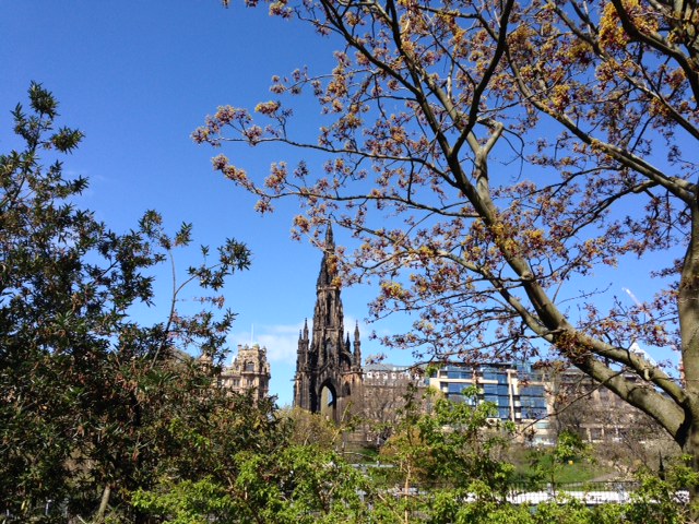 Scott memorial in Princes St gardens