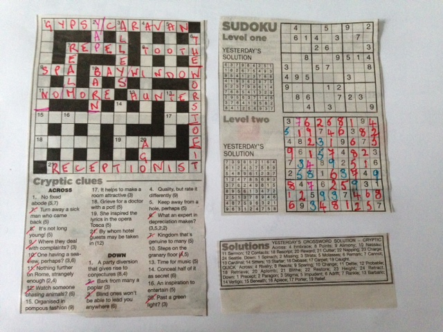 How to procrastinate by doing crossword