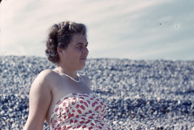 Lady on beach